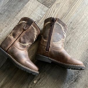 Toddler size 6 roper cowboy boots